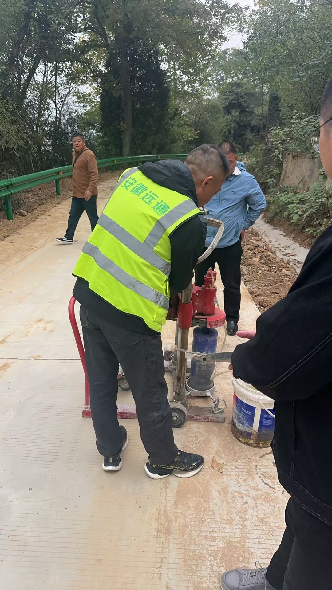 宜秀區(qū)羅嶺鎮(zhèn)石潭路路面檢測